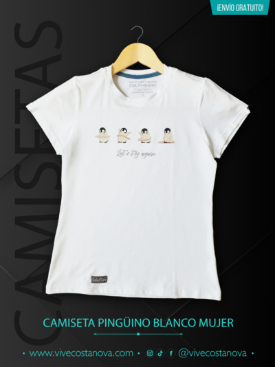 Camiseta Mujer Pingüinos